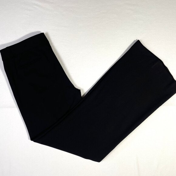 BCBG Christine Wide Leg Trousers Size 10 Black Wool Blend Lightweight Flowy - Picture 6 of 16